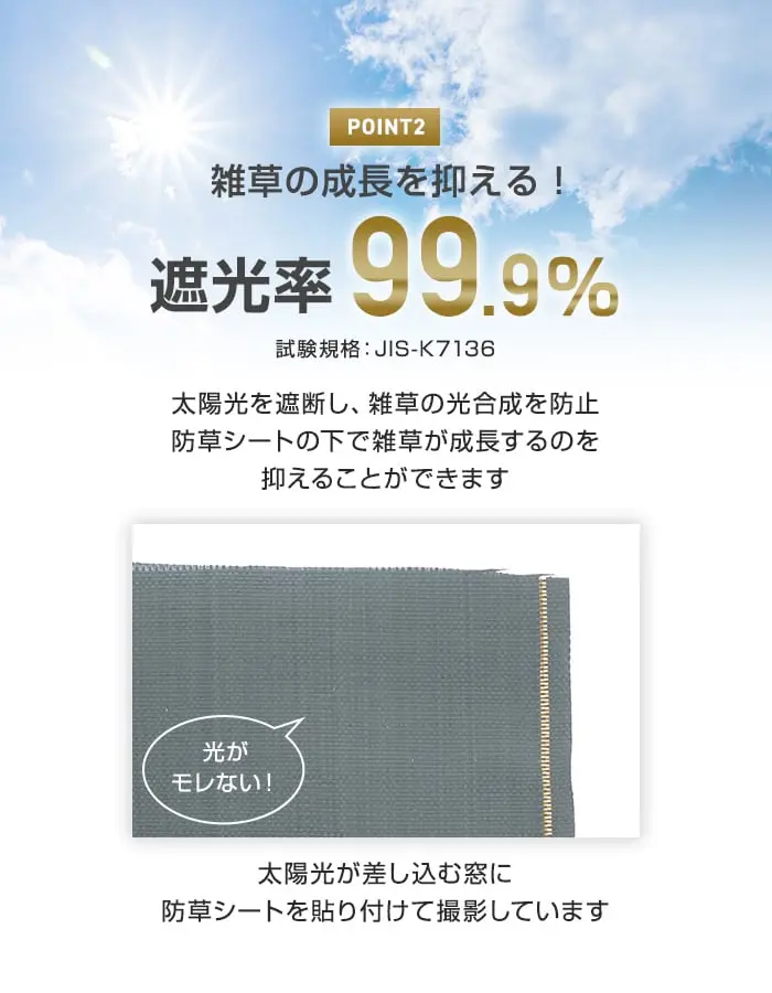 遮光率 99.9%