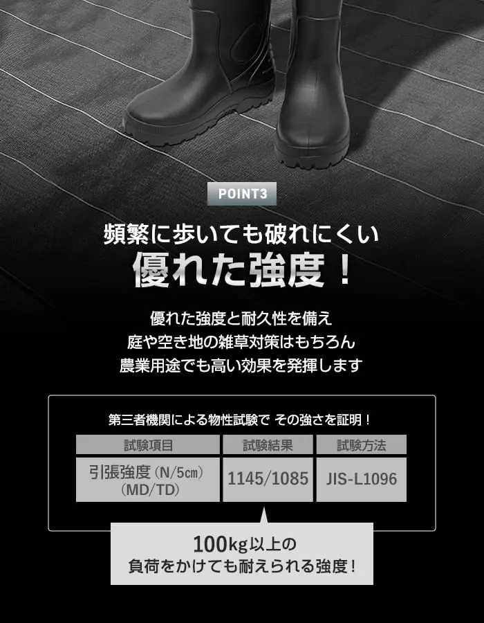 優れた強度!