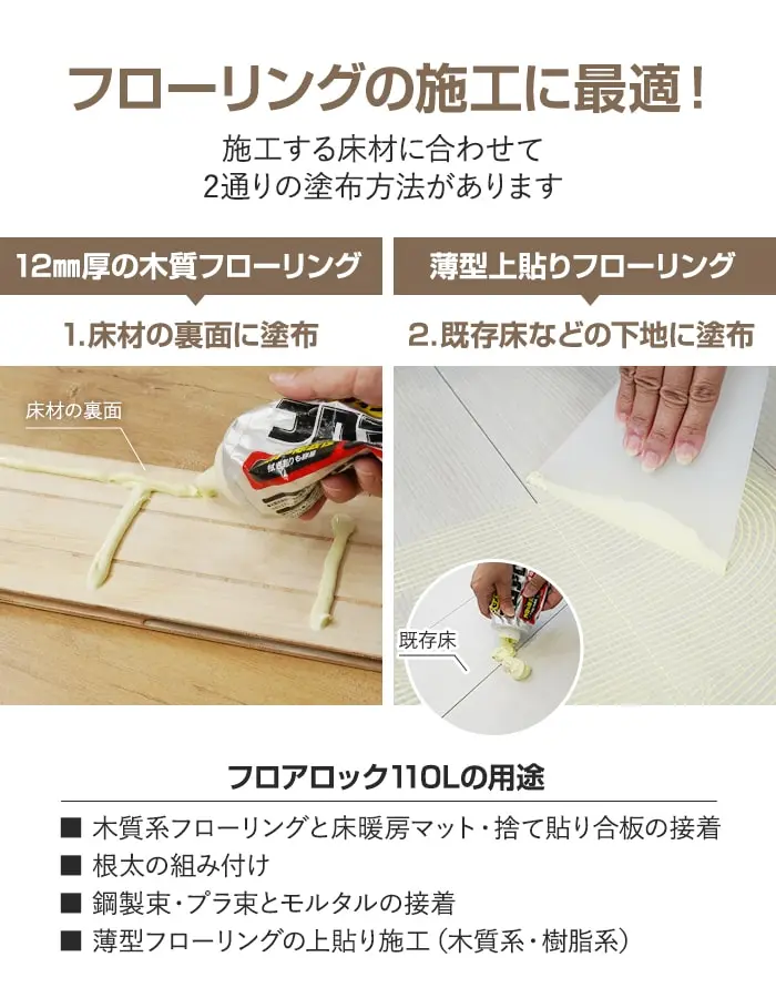 フローリングの施工に最適!