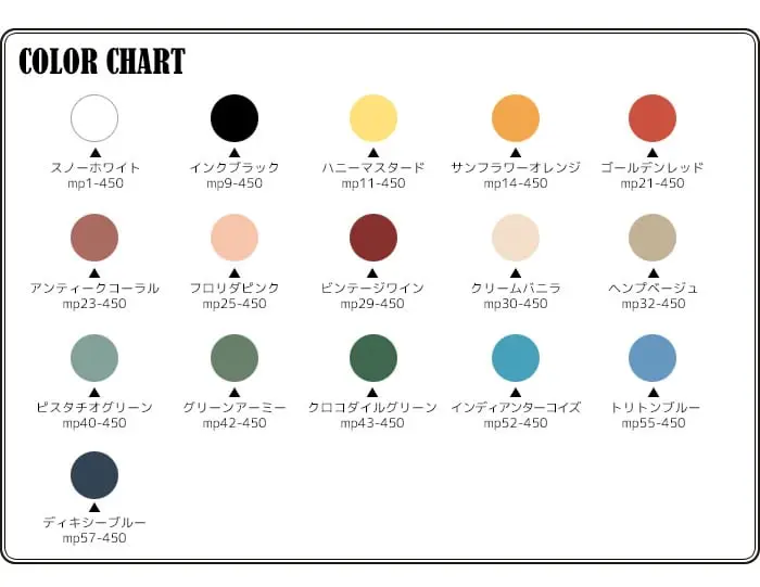 COLOR CHART