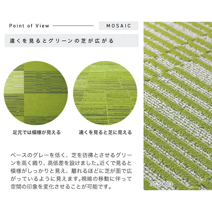 遠くを見るとグリーンの芝が広がる