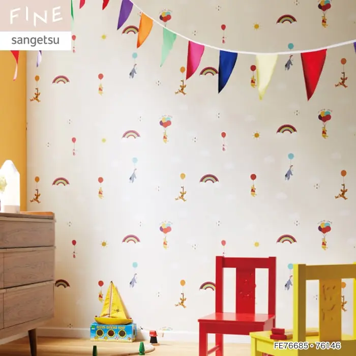 壁紙 のり無し サンゲツ FINE ディズニー 巾92.5cm FE76685【掲載品番】FE76685
