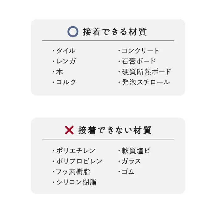 接着できる材質