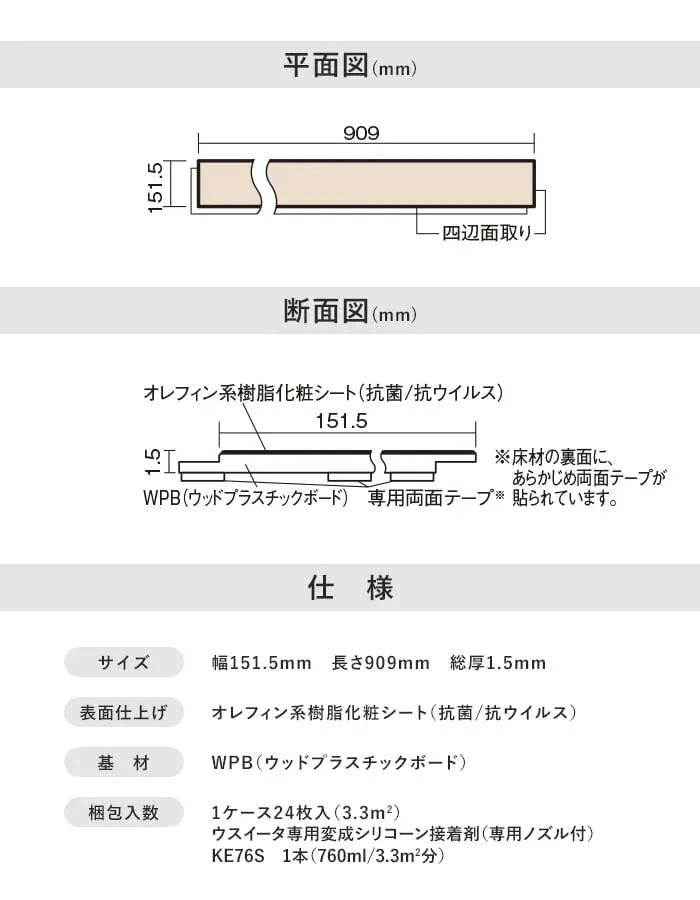平面図(mm)