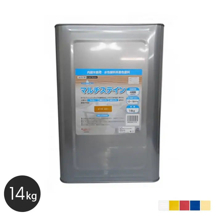 【大阪塗料】マルチステイン-2 14kg【掲載品番】OK-MS-14W / OK-MS-14Y / OK-MS-14R / OK-MS-14BU / OK-MS-14SI