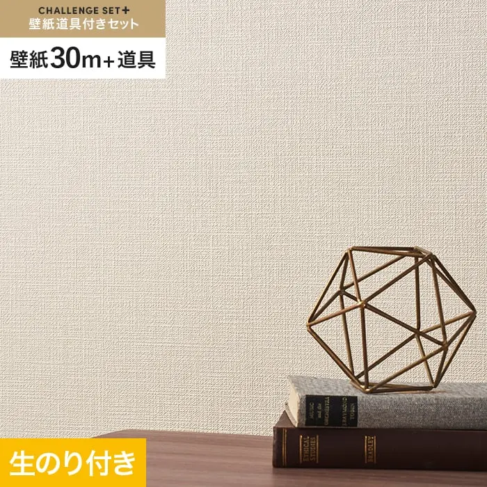 壁紙 のり付き チャレンジセットプラス (スリット壁紙90cm巾+道具) 30m BA3177～【掲載品番】BA3177