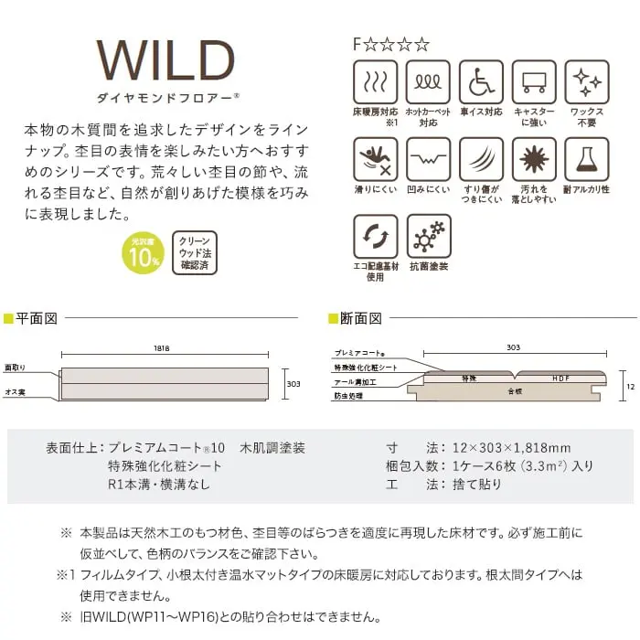 本物の木質間を追求したデザインをラインナップ。
