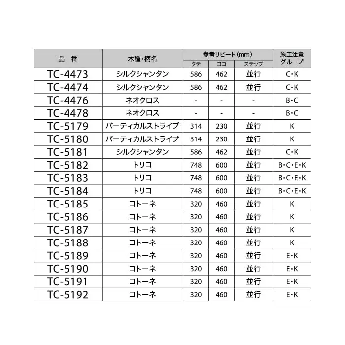リアテックシート サンゲツ 織物 TC5189~TC4474【掲載品番】TC5189 / TC5185 / TC5190 / TC5191 / TC5192 / TC5186 / TC5187 / TC5188 / TC4476 / TC4478 / TC5182 / TC5183 / TC5184 / TC5179 / TC5180 / TC5181 / TC4473 / TC4474