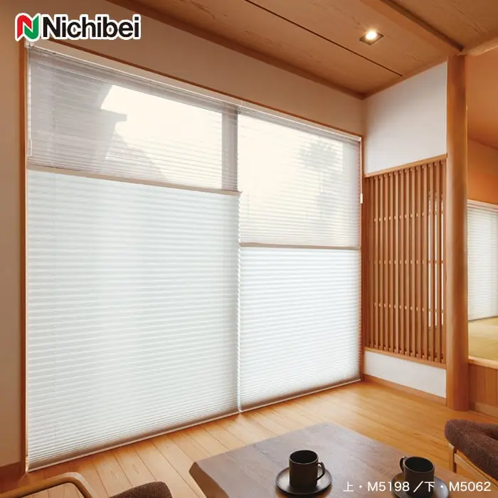 プリーツスクリーン 制電 ニチベイ もなみ ツインスタイル なごみII【掲載品番】PS-NB-23-MT06