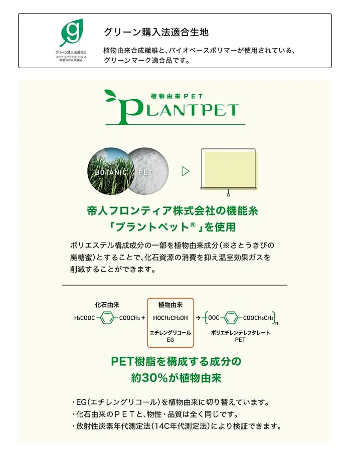 グリーン購入法適合生地