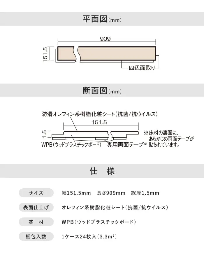 平面図(mm)