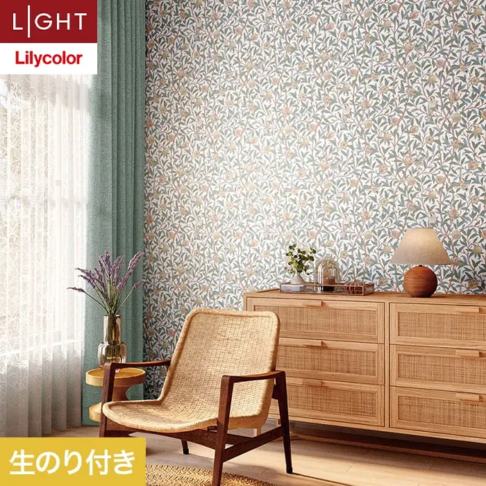 壁紙 のり付き リリカラ ライト V&A 巾92cm LL-6292【掲載品番】LL-6292