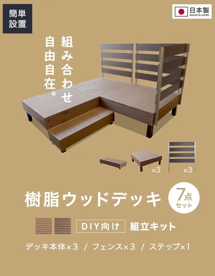 樹脂ウッドデッキ