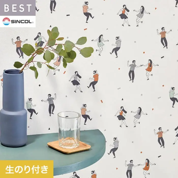壁紙 のり付き シンコール ベスト カジュアル 巾93cm BB2682【掲載品番】BB2682