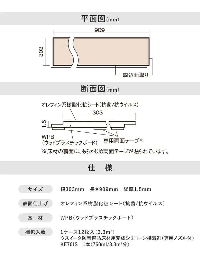 平面図(mm)