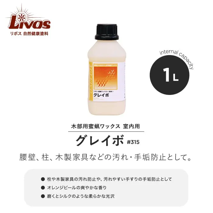 腰壁、柱、木製家具などの汚れ・手垢防止として。