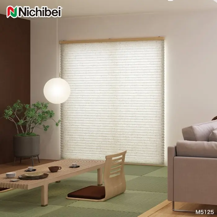 プリーツスクリーン 抗菌 抗カビ 制電 ニチベイ もなみ シングルスタイル サザレ【掲載品番】PS-NB-23-MS18