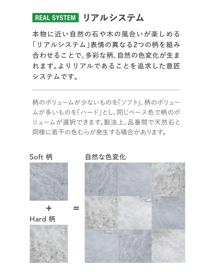 よりリアルであることを追求した意匠システムです。