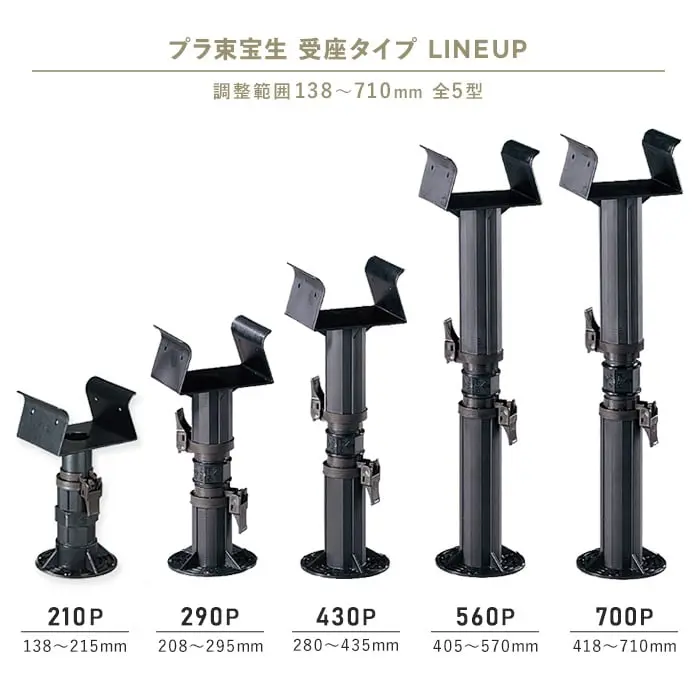プラ束宝生 受座タイプ LINEUP