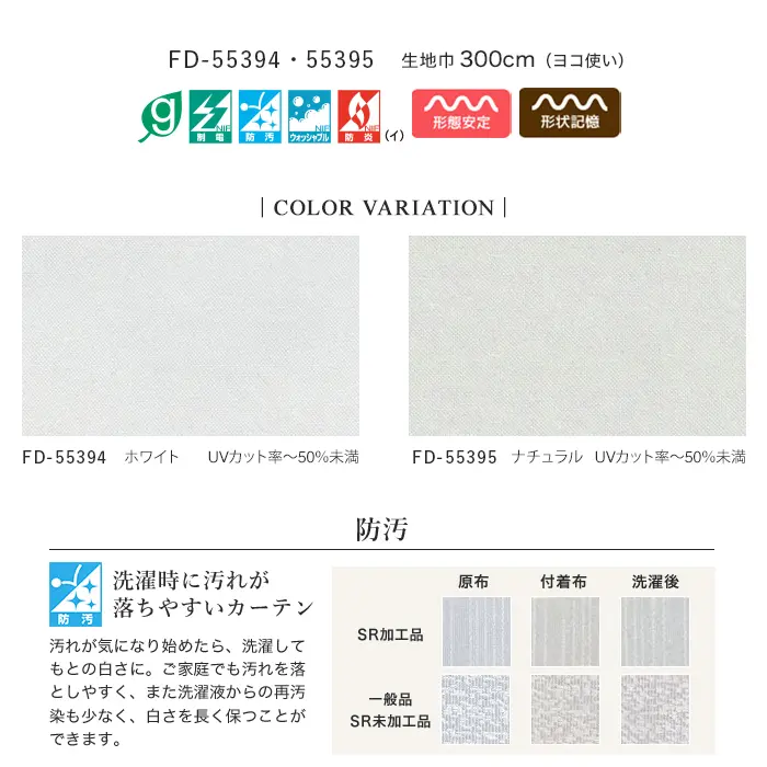 COLOR VARIATION、防汚