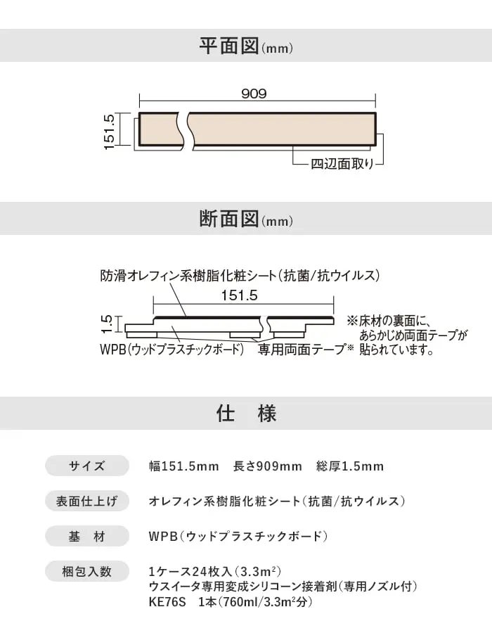 平面図(mm)