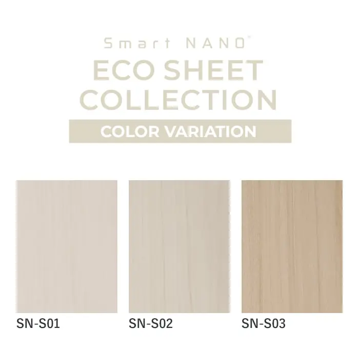 粘着剤付オレフィンシート Smart NANO ECO SHEET COLLECTION 920mm巾【掲載品番】SN-S01 / SN-S02 / SN-S03 / SN-S04 / SN-S05 / SN-S06 / SN-S07 / SN-S08 / SN-S09