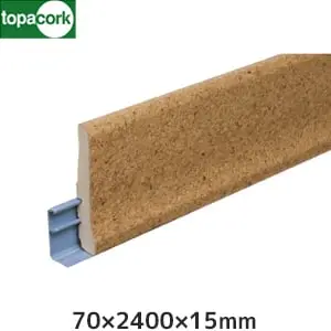 東亜コルク コルク造作材 スピード施工コルクフローリング用 コルク柄合成幅木 72x2400x15mm【掲載品番】SH-2400