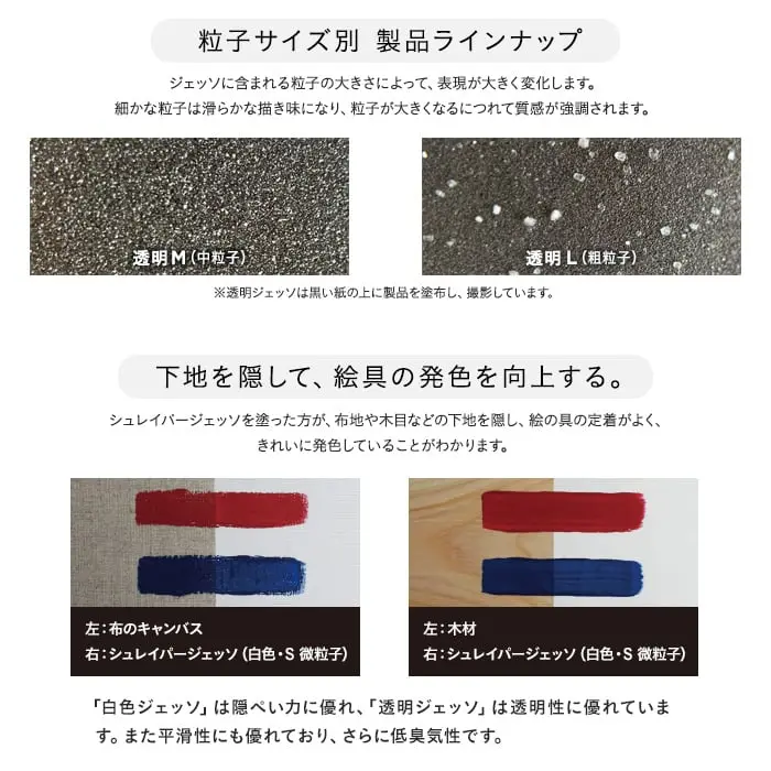 下地を隠して、絵具の発色を向上する。