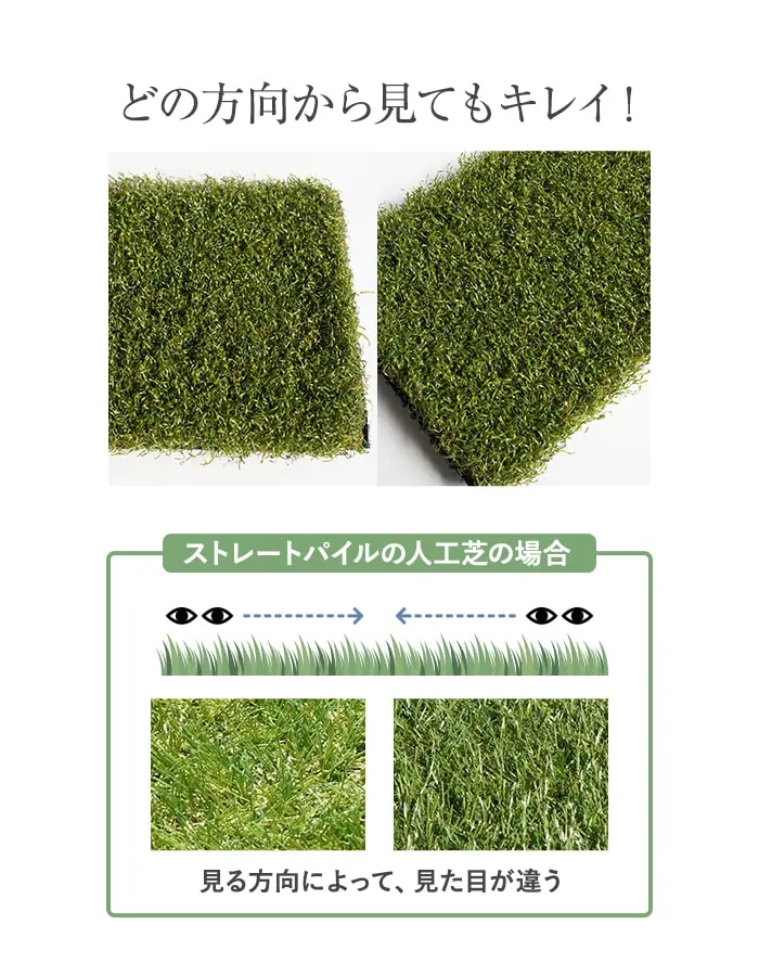 どの方向から見てもキレイ!