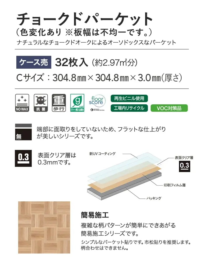 チョークドパーケット