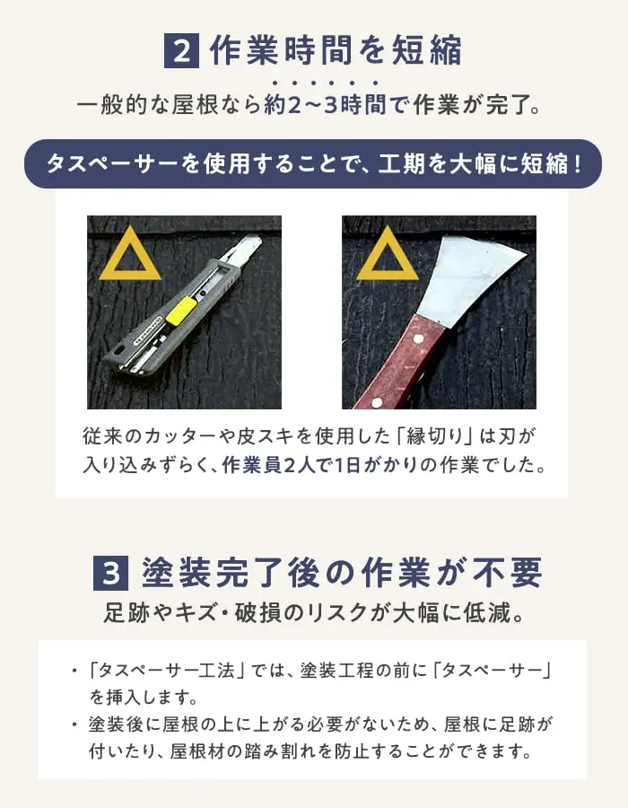 作業時間を短縮