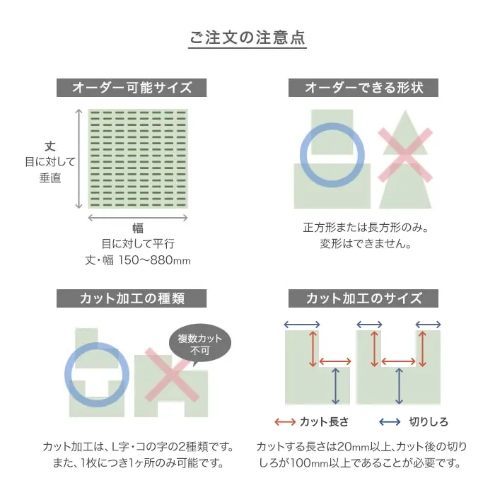 ご注文の注意点