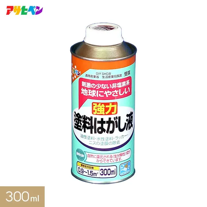 アサヒペン 刺激の少ない非塩素系 塗料はがし液 300ml【掲載品番】AP-TUS0007-2