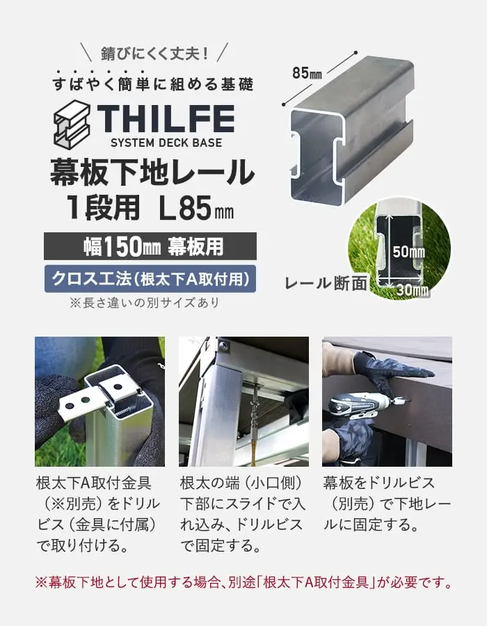 幕板下地レール