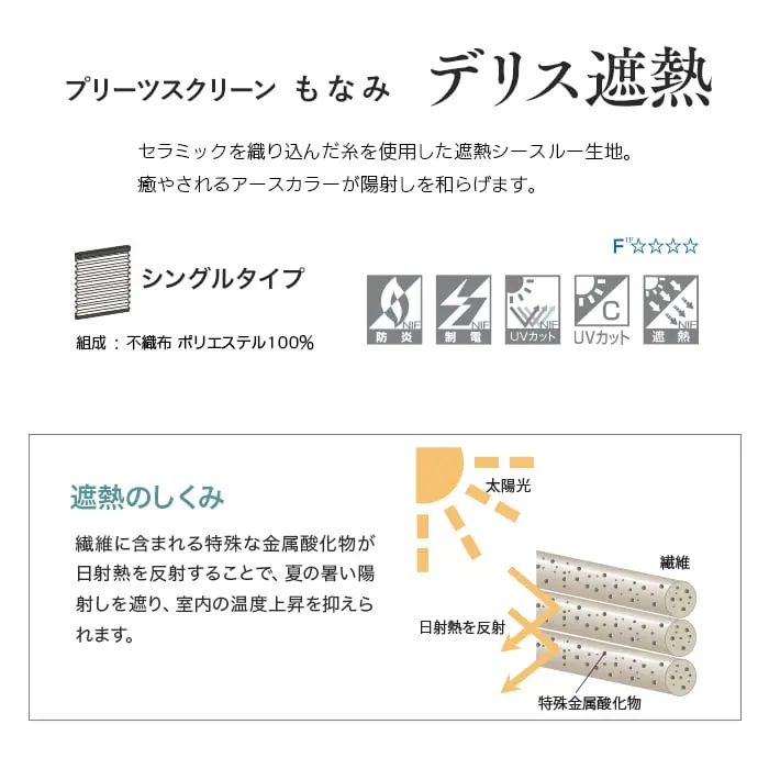 プリーツスクリーンもなみ ひじり