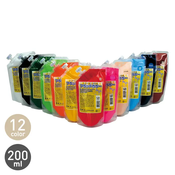 旗や横断幕のペイントに フラッグカラー 200ml【掲載品番】TN-FCP-200-SHIRO / TN-FCP-200-KURO / TN-FCP-200-AKA / TN-FCP-200-KI / TN-FCP-200-MIDORI / TN-FCP-200-AO / TN-FCP-200-SORA / TN-FCP-200-CHA / TN-FCP-200-KIMIDO / TN-FCP-200-PINK / TN-FCP-200-USUMOMO / TN-FCP-200-ORANGE