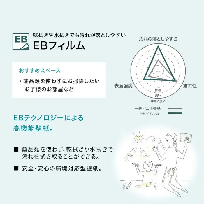 壁紙 のり付き サンゲツ FINE EBフィルム 巾92cm FE76439【掲載品番】FE76439