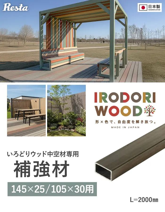 いろどりウッド 中空材専用 補強材(芯材) 145×25用 105×30用【掲載品番】HOKYO-14525C