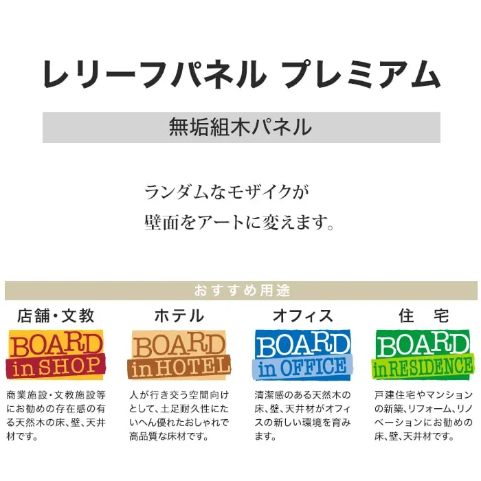 ウッドパネル ボード レリーフパネル プレミアム チーク ブリックミックス【掲載品番】RFP-12
