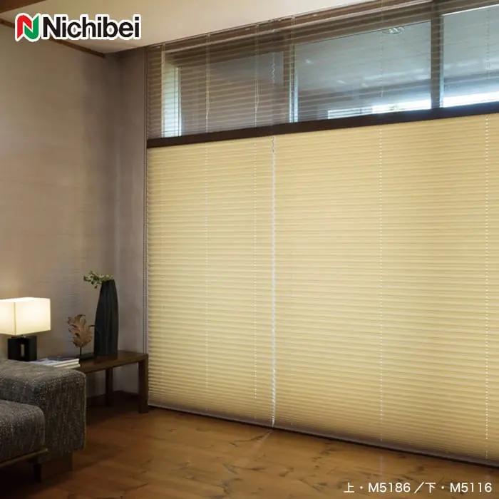 プリーツスクリーン 制電 ニチベイ もなみ ツインスタイル アシベ【掲載品番】PS-NB-23-MT15