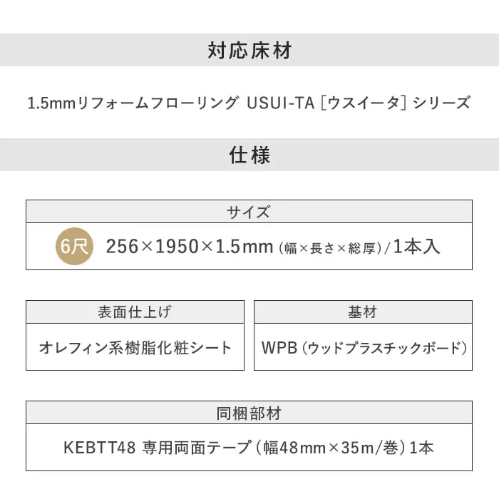 ウスイータ リフォーム框 パナソニック 框・両面テープセット【掲載品番】XKHT821TY / XKHT821CY / XKHT821EY / XKHT821JY / XKHT821WY / XKHT821MT / XKHT821CT / XKHT821GT / XKHT821ET / XKHT821VY