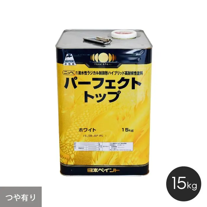 【日本ペイント】 パーフェクトトップ 15kg ホワイト【掲載品番】NP-PT-WT