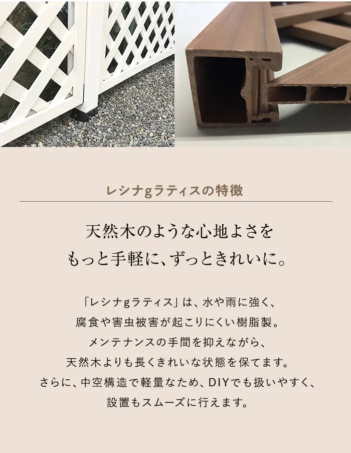レシナgラティスの特長