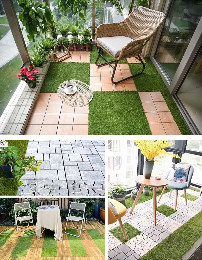 【1枚売り】 デッキタイル BeTerrace ビテラス 天然石タイプ コンビストーン 30×30【掲載品番】DTSS-31 / DTSS-32