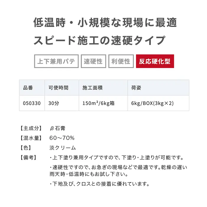 低温時・小規模な現場に最適