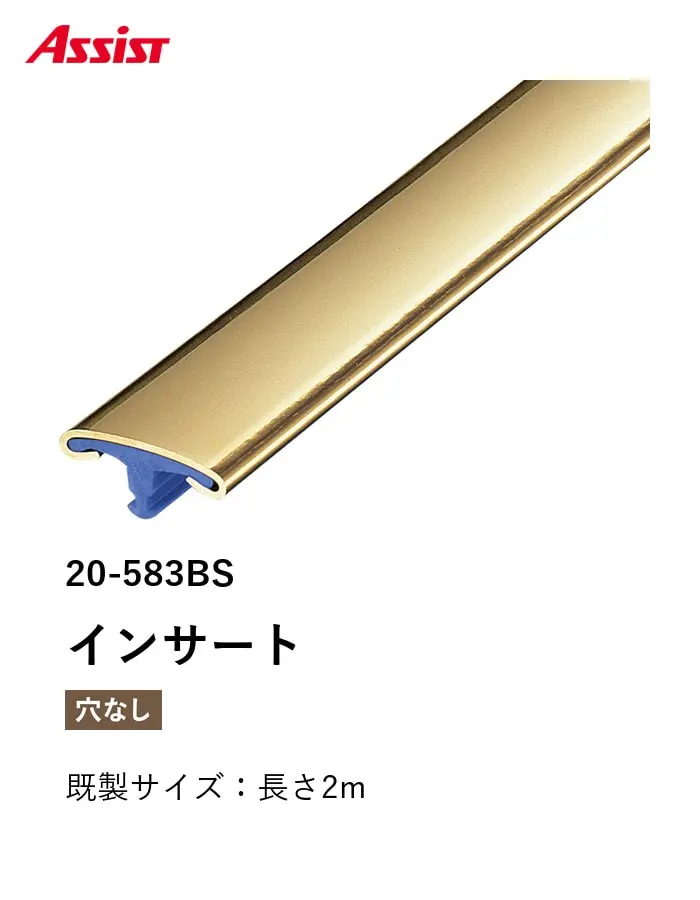 カーペット見切り 真鍮 インサート 20-583BS 既製サイズ 2m【掲載品番】20-583BS12