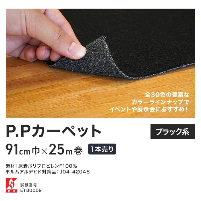 P.Pカーペット ブラック系