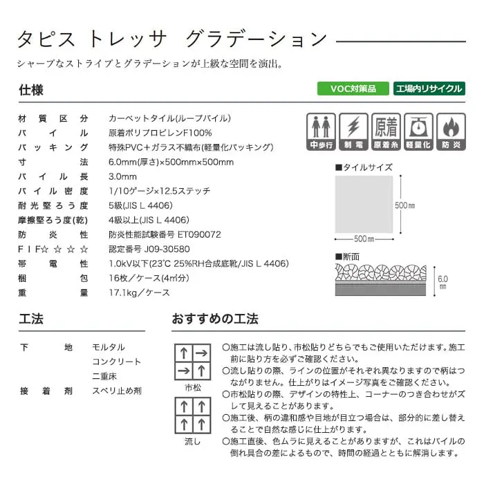 タピストレッサグラデーション