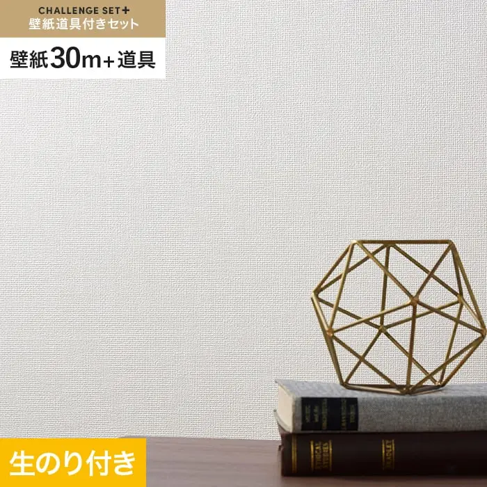 壁紙 のり付き チャレンジセットプラス (スリット壁紙90cm巾+道具) 30m BA3222~【掲載品番】BA3222