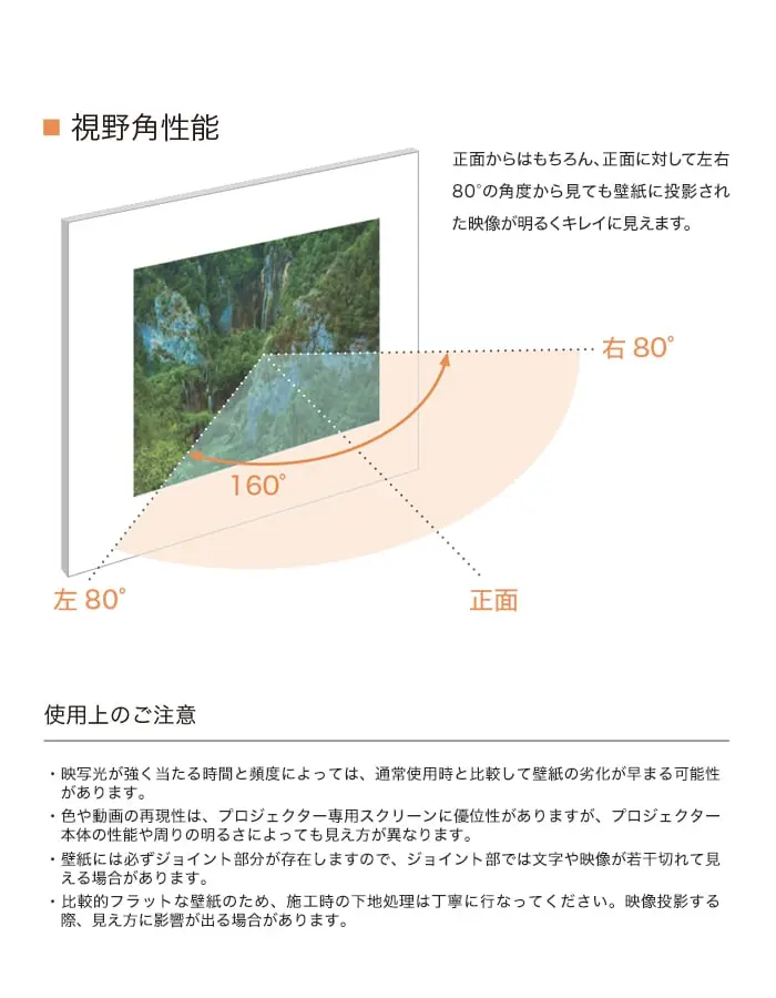壁紙 のり無し リリカラ V-wall プロジェクター用壁紙 巾92cm LV-2085【掲載品番】LV-2085